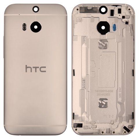 Задняя панель корпуса для HTC One M8, золотистая