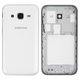 Корпус для Samsung G360H/DS Galaxy Core Prime, G360M/DS Galaxy Core Prime 4G LTE, High Copy, белый, dual SIM