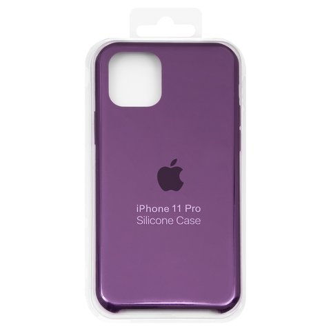 Чохол для iPhone 11 Pro, фіолетовий, Original Soft Case, силікон, grape 43 