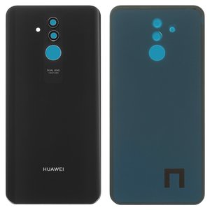 Задняя панель корпуса для Huawei Mate 20 lite, черная, со стеклом камеры