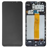 Дисплей для Samsung M127 Galaxy M12, чорний, з рамкою, Original (PRC), M127F_REV0.1