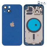 Корпус для iPhone 13, синий, с держателем SIM-карты, с боковыми кнопками, blue
