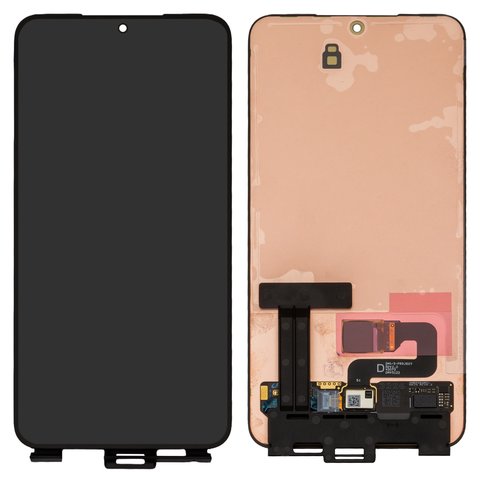 Дисплей для Samsung S911 Galaxy S23, черный, без рамки, Оригинал переклеено стекло 