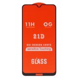 Защитное стекло для Xiaomi Redmi Note 8, совместимо с чехлом, Full Glue, (без упаковки), черный, M1906G7I, M1906G7G