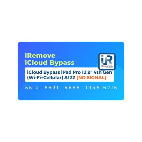 iRemove iCloud Bypass для iPad Pro 12.9 inch 4th Gen Wi Fi+Cellular  A12Z [NO SIGNAL]