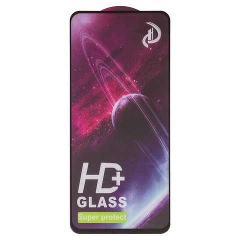 Защитное стекло All Spares для Oppo A60, совместимо с чехлом, Full Glue, черный, cлой клея нанесен по всей поверхности