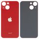Задня панель корпуса для iPhone 13 mini, червона, не потрібно знімати скло камери, big hole