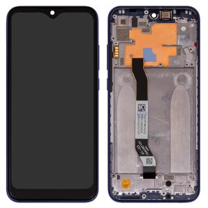 Дисплей для Xiaomi Redmi Note 8T, синий, без логотипа, с рамкой, Сopy, с широким ободком, M1908C3XG