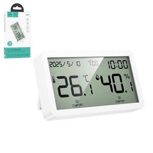 Датчик температуры и влажности Hoco HX42, белый, комнатный, #6942007661270