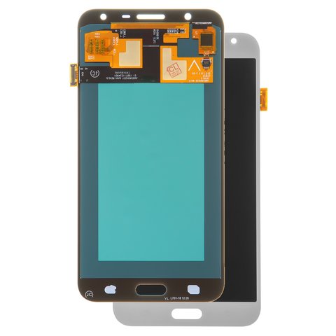 Pantalla LCD puede usarse con Samsung J701 Galaxy J7 Neo, plateado, sin marco, High Copy, OLED 