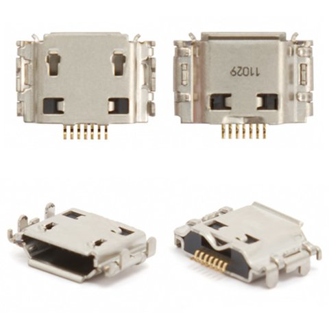 Conector de carga puede usarse con Samsung I8910 Omnia HD, I9000 Galaxy S, I9001 Galaxy S Plus, I9003 Galaxy SL, S5260, S5350 Shark, S5660, S7220, 7 pin, micro USB tipo B