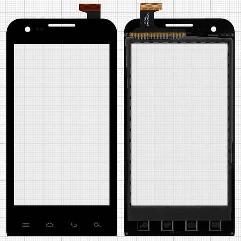 Touchscreen compatible with Prestigio MultiPhone 4040 Duo, black 