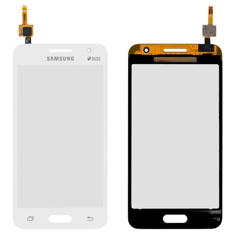 Cristal táctil puede usarse con Samsung G355H Galaxy Core 2 Duos, blanco