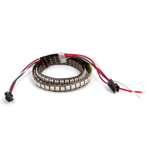 RGB LED Strip SMD5050, WS2812B with controls, IP67, 144 LEDs m, 1 m 