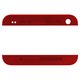 Top + Bottom Housing Panel compatible with HTC One M7 801e, (red)