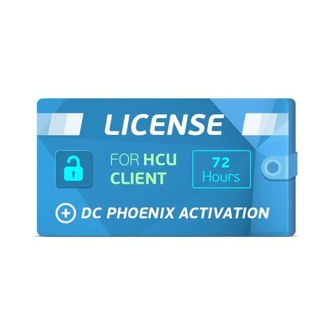 Activación de licencia de 72 horas para HCU Client + Activación DC Phoenix