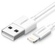 USB Cable UGREEN, (USB type-A, Lightning, 100 cm, 2.4 A, white) #6957303827282