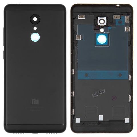 Housing Back Cover compatible with Xiaomi Redmi 5, black, with side button, MDG1, MDI1 