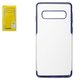 Case Baseus compatible with Samsung G973 Galaxy S10, (dark blue, colourless, transparent, silicone) #ARSAS10-MD03