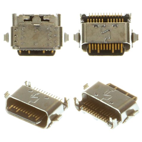 Conector de carga puede usarse con Motorola XT1925 Moto G6, XT1926 Moto G6 Plus, 24 pin, USB tipo C