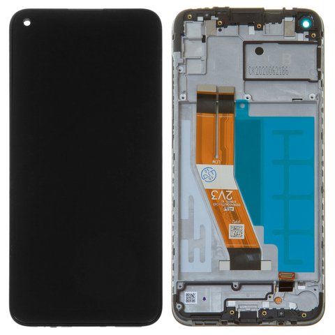 Дисплей для Samsung A115 Galaxy A11, M115 Galaxy M11, черный, с рамкой, Original PRC , original glass