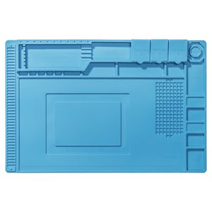 Alfombrilla aislante Mechanic V51, antiestático, 450 mm, 300 mm, con compartimientos magnéticos