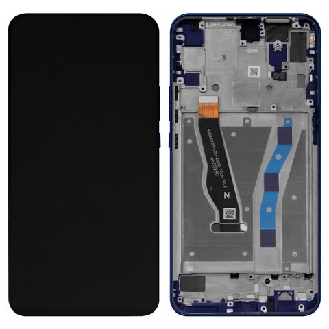 LCD compatible with Huawei P Smart Z, dark blue, with frame, Original PRC , sapphire blue 