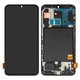 LCD compatible with Samsung A405 Galaxy A40, (black, with frame, original (change glass) )