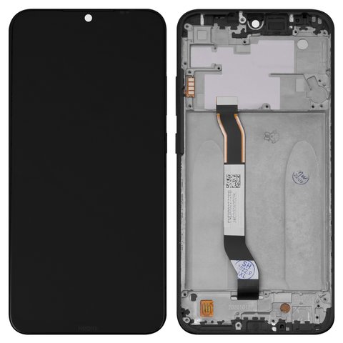 LCD compatible with Xiaomi Redmi Note 8, black, Logo Redmi, with frame, High Copy, M1908C3JH, M1908C3JG, M1908C3JI 
