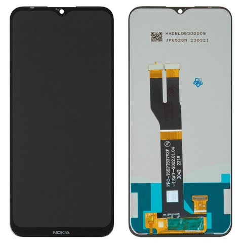 LCD compatible with Nokia C21 Plus, black, without frame, High Copy 