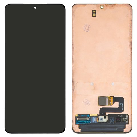 LCD compatible with Samsung G991 Galaxy S21 5G, black, without frame, original change glass 