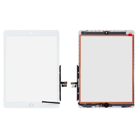Cristal táctil puede usarse con iPad 10.2 2021, blanco, HC, con el botón HOME, #A2602 A2603 A2604