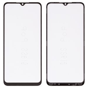 Стекло корпуса G+OCA PRO для Umidigi A11, A11S, A9; Xiaomi Poco C3, Redmi 10A, Redmi 9A, Redmi 9AT, Redmi 9C, с OCA пленкой, черное