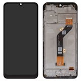 LCD compatible with Tecno Pop 5 LTE, (black, with frame, original (change glass) , BD4, BD4i, BD4a)