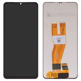LCD compatible with Samsung A055 Galaxy A05, (black, without frame, original (change glass) )