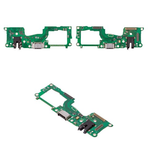 Flat Cable compatible with Oppo A74, headphone connector, charge connector, with microphone, Copy, charging board 