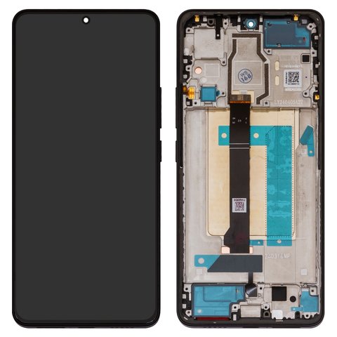 LCD compatible with Xiaomi Poco F6, black, with frame, Original PRC , 24069PC21G, 24069PC21I 