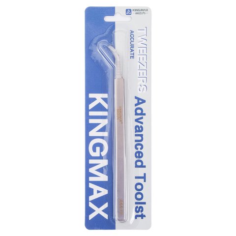 Пинцет монтажный Kingmax AAA 15, изогнутый