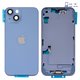 Carcasa puede usarse con iPhone 14, azul, con botones laterales,  con sujetador de tarjeta SIM, Original (PRC), EU version