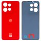 Housing Back Cover compatible with Motorola Edge 50 Neo, (red, poinciana)