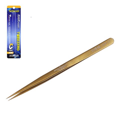 Pinzas para smd Mechanic AA 11, recta, 140 mm, C level