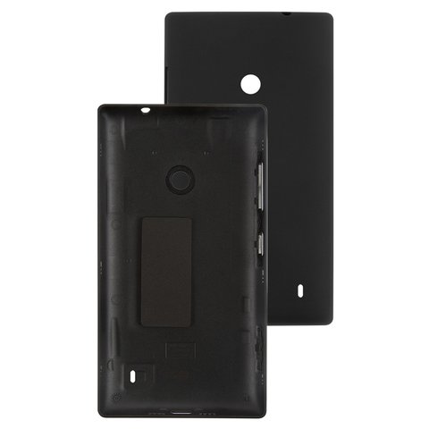 Housing Back Cover compatible with Nokia 520 Lumia, 525 Lumia, black, with side button 