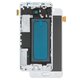 LCD compatible with Samsung A310 Galaxy A3 (2016), (white, with light adjustable, with frame, Copy, (TFT))
