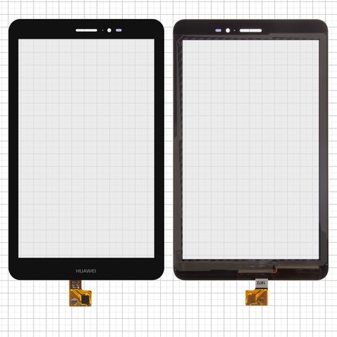 Touchscreen compatible with Huawei MediaPad T1 8.0 S8 701u , MediaPad T1 8.0 LTE T1 821L, black  #HMCF 080 1607 V5