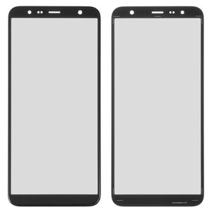 Housing Glass compatible with Samsung J415 Galaxy J4+, J610 Galaxy J6+, black 