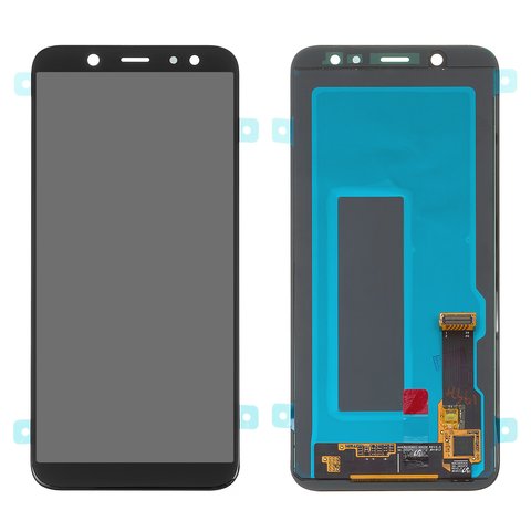 LCD compatible with Samsung A600 Dual Galaxy A6 2018 , black, without frame, original change glass 