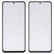 Housing Glass compatible with Xiaomi Poco M5s, Redmi Note 10, Redmi Note 10S, (with OCA film, black)
