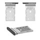 SIM Card Holder compatible with Samsung S911 Galaxy S23, S916 Galaxy S23 Plus, S918 Galaxy S23 Ultra, (gray, graphite)