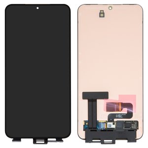 Дисплей для Samsung S916 Galaxy S23 Plus, черный, без рамки, Оригинал переклеено стекло 