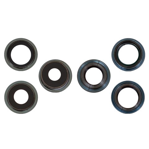 Camera Lens compatible with iPhone 13 Pro Max, green, with frames, set 3 pcs.